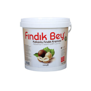 5 kilogramlık büyük kovada Findik Bey markalı kakaolu fındık kreması